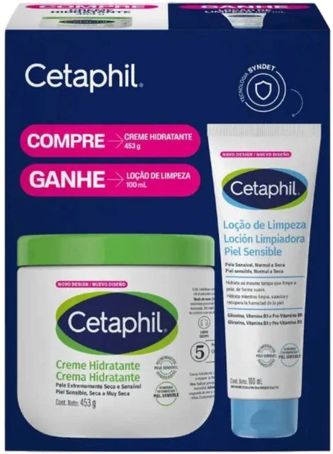 Kit Cetaphil Creme Hidratante Corporal 453g + Loção De Lim