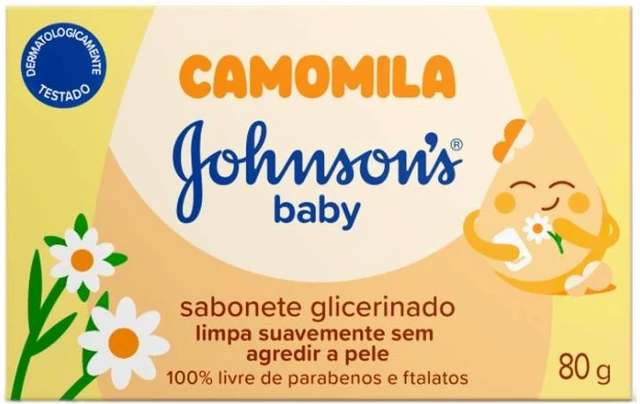 Sabonete Em Barra Johnsons Baby Glicerinado Camomila 80g