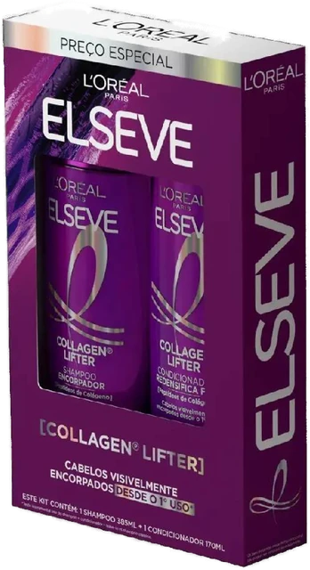 Kit Elseve Collagen Lifter Shampoo 385ml + Condicionador 1