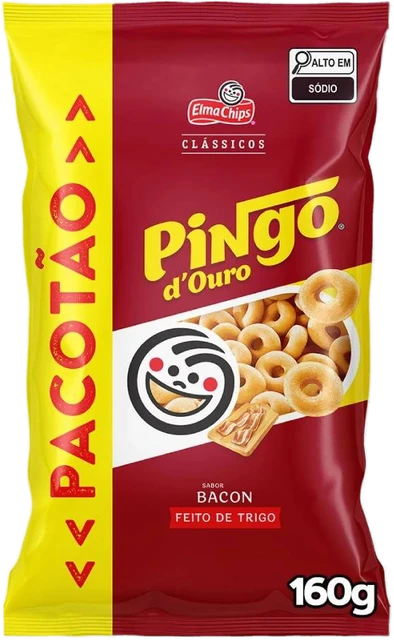 Salgadinho Elma Chips Pingo Douro Bacon 160g
