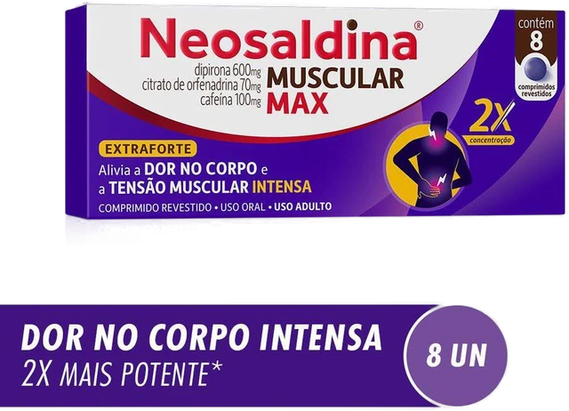 Neosaldina Muscular Max Dipirona 600mg + Citrato De Orfena