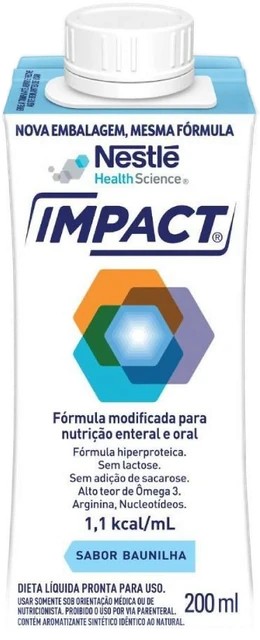 Nutrição Enteral E Oral Nestlé Impact Zero Lactose Baunilh