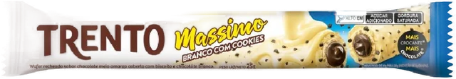 Chocolate Trento Massimo Branco Com Cookies 25g