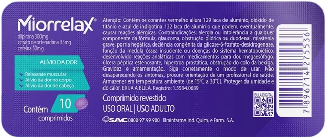 Miorrelax 10 Comprimidos