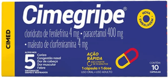 Antigripal Cimegripe 10 Cápsulas