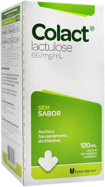 Colact Lactulose 667mg/ml Sem Sabor 120ml