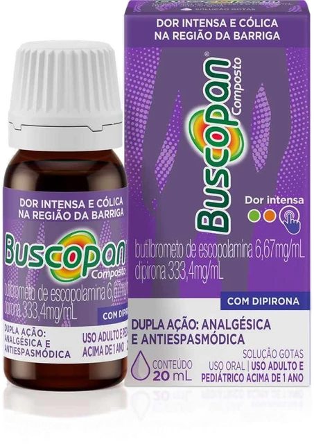 Analgésico Buscopan Composto Butilbrometo De Escopolamina 