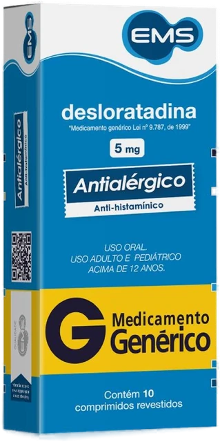 Desloratadina 5mg 10 Comprimidos Ems