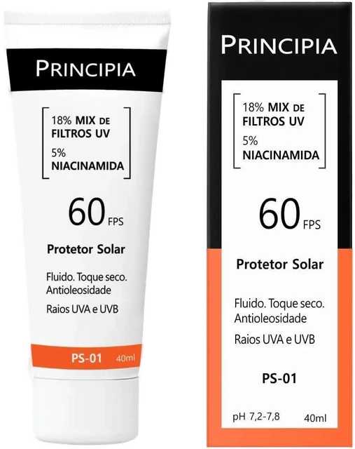 Protetor Solar Facial Principia Ps-01 Fps 60 40ml