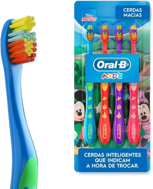 Escova Dental Infantil Oral-b Mickey 4 Unidades