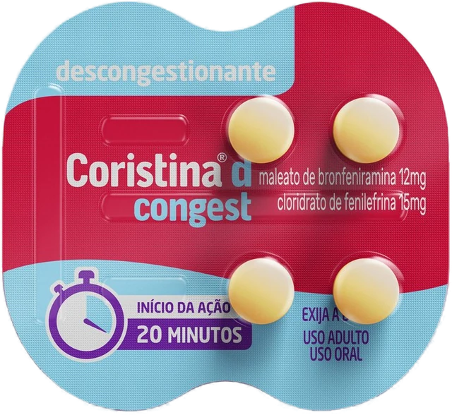 Descongestionante Coristina D Congest Blister 4 Comprimido