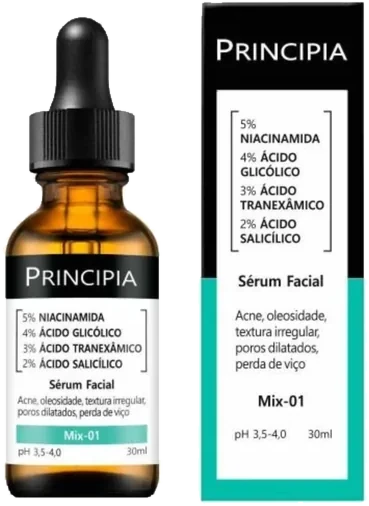 Sérum Facial Antiacne E Oleosidade Principia Mix-01 30ml